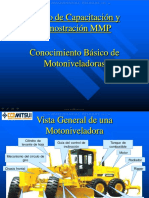 Curso Partes Componentes Motoniveladora Funciones Caracteristicas Aplicaciones Trabajos Operaciones PDF