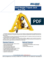 12 Ton Fixed Height Tripod Jack Business Jets: Model 7212B