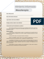 Consentimiento Informado (Mesoterapia)