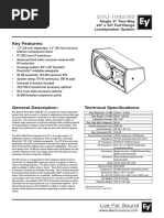 Key Features:: Single 8" Two-Way 90° X 50° Full-Range Loudspeaker System