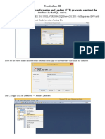 Practical No: 2B Perform The Extraction Transformation and Loading (ETL) Process To Construct The Database in The SQL Server