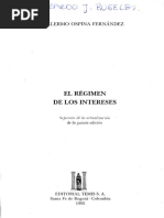 El Regimen de Los Intereses - Guilermo Ospina Fernandez