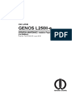 GENOS L250II-e: OPERATION & MAINTENANCE - Installation Preparation