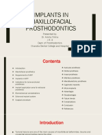 Implants in Maxillofacial Prosthodontics PDF