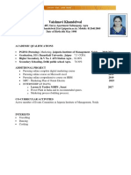 Vaishnavi Khandelwal CV Latest PDF