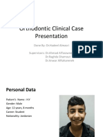 Orthodontic Clinical Case Presentation