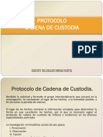 Protocolo Cadena de Custodia