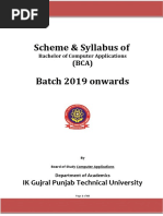 BCA Syllabus 2019 Onwards