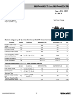 MUR40040CT Thru MUR40060CTR: Silicon Super Fast Recovery Diode