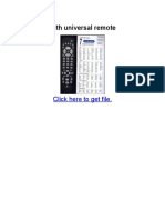 Manual Zenith Universal Remote PDF