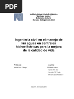 Importancia de La Ingenieria Civil en Centrales Hidroelectricas