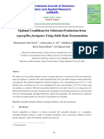 Optimal Conditions For Gliotoxin Production From: Aspergillus Fumigatus Using Solid State Fermentation