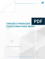 Criação e Produção Publicitária para Rádio 1