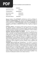 Contrato de Prestacion de Servicios de Mensajeria