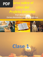 Curso Sobre El Profeta Jeremías Clase 1 Extracto e Introducción