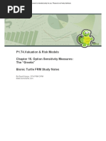 P1.T4.Valuation & Risk Models Chapter 16. Option Sensitivity Measures: The "Greeks" Bionic Turtle FRM Study Notes