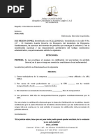 Derecho de Peticion Perdida de La Capacidad Laboral