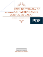 Actividades de Terapia de Lenguaje Peque