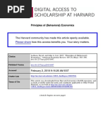 Laibson D. and List, J.A. (2015) Principles of Behavioral Economics