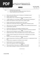 ENGINEERING/2270 - GUG-S-17-7036 - Year - B.E. - Computer Science and Engineering Sem VIII Subject - CSE8051 - Elective-IV - Distributed System