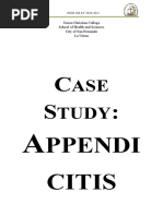 Case Study (Appendicitis)