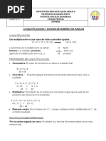 Multiplicacion Divisiones Numeros Naturales Sexto