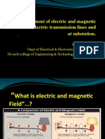 Measurement of Electric & Magnetic Field of Transmission Line (400kv, 200kv) & at Substation