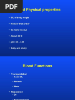 Blood Physical Properties