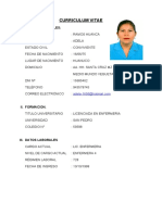 Curriculum Vitae Enfermeria