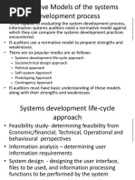 Normative Models of The Systems Development Process