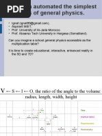 Algorithm Automated The Simplest Tasks of General Physics