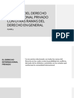 Clase Relación Del Derecho Internacional Privado Con Otras Ramas