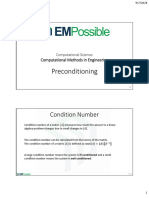 Preconditioning: Condition Number