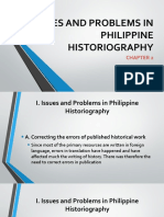 Issues and Problems in Philippine Historiography