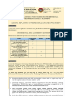 Masagana High School: Module 4: Planning For Continuing Professional Development and Lac Planning