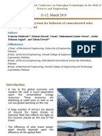 Selection of Drive System For Heliostat of Concentrated Solar Thermal Power Plant