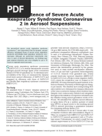 COVID in Aerosol Survival and Persistance - Excellent PDF