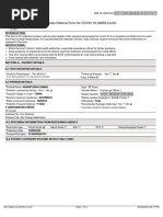 Icmr Specimen Referral Form For Covid-19 (Sars-Cov2) : (If Yes, Attach Prescription If No, Test Cannot Be Conducted)