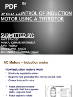 Speed Control of Induction Motor Using A Thyristor Submitted by