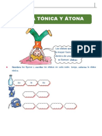 Sílaba Tónica y Átona