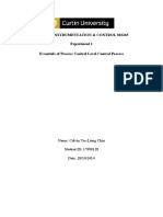 Process Instrumentation & Control 302265 Experiment 1 Essentials of Process Control Level Control Process