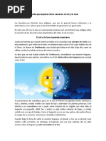 Leyenda Que Explica Cómo Nacieron El Sol y La Luna