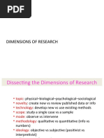 Dimensions of Research