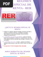 Regimen Especial de Renta - Rer