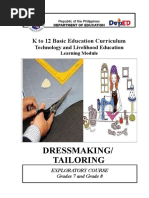 Dressmaking and Tailoring Learning Modules