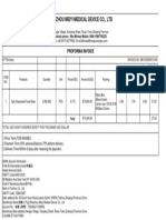 Wenzhou Meiyi Medical Device Co., LTD: Proforma Invoice