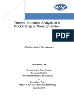 Thermo-Structural Analysis of A Rocket Engine Thrust Chamber