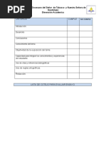 Lista de Cotejo para Evaluar Ensayo Seminario