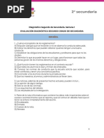 SEC - 2 - Evaluación Diagnóstica Semana - 1-EVALUACIÓN