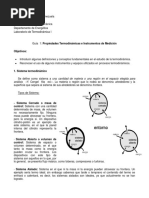 Termodinámica - Instrumentos de Medición